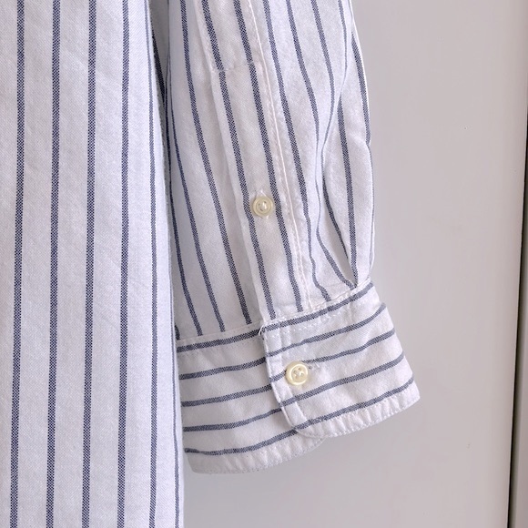 Chaps big & tall stripe cotton long sleeve shirt 3XB / 3TF - Picture 5 of 12